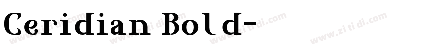Ceridian Bold字体转换